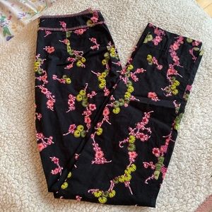 Linen Pants with Beaded Detail